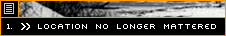Location No Longer Mattered