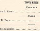 Trustee listing